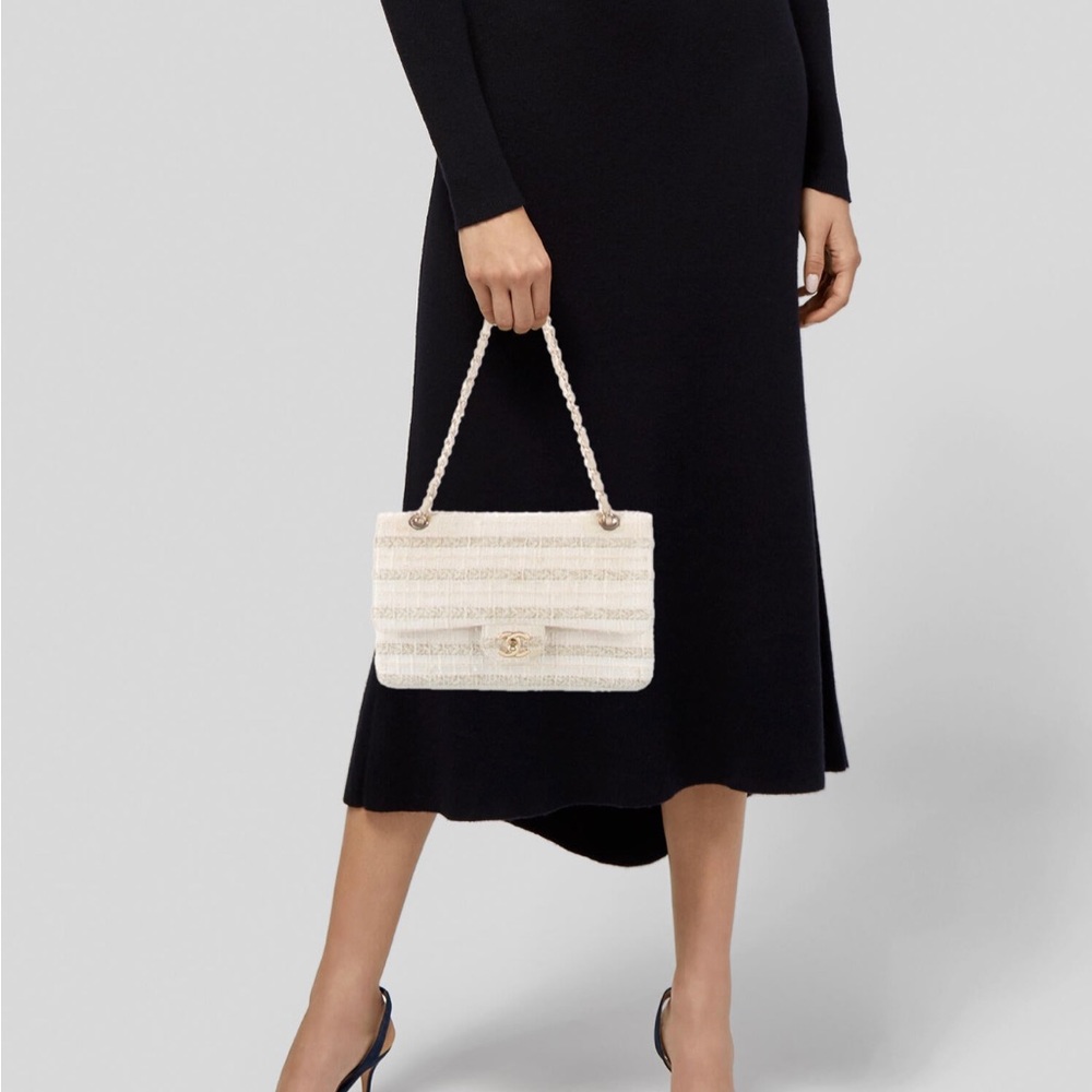 Chanel Classic Tweed Flap Bag